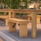 Flash Furniture HERCULES 40'' x 12'' Light Natural Solid Pine Folding Farm Bench XA-B-40X12-LN-GG - alternate 2